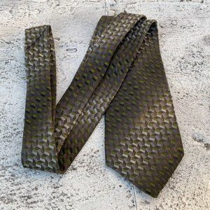Wembley Men Tie Classic Necktie Green/Gray Tone Tie